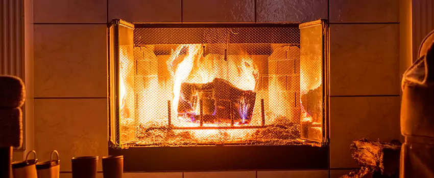Mendota Hearth Landscape Fireplace Installation in Eden, North Carolina