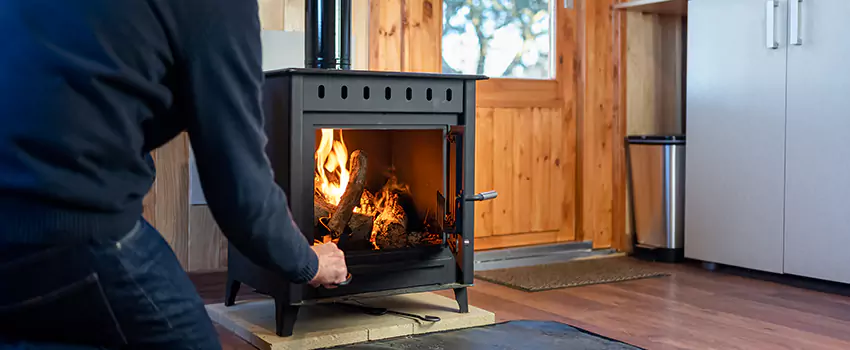 Open Hearth Wood Fireplace Installation in Eden, NC